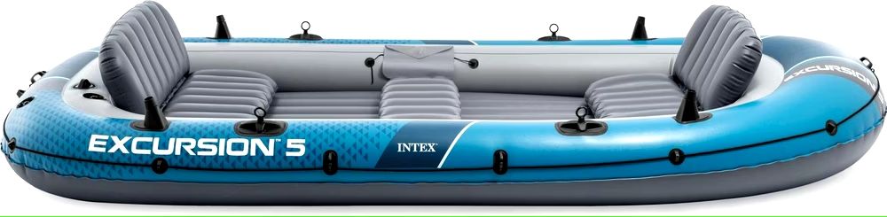Bateaux: Intex Excursion 5 Schlauchboot blau mit Paddel Pumpe – Neuf (Voir description) à Niederscherli par lavan1996 1