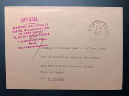 Frankreich, Intressanter Brief, Paris - La Rochelle 1972