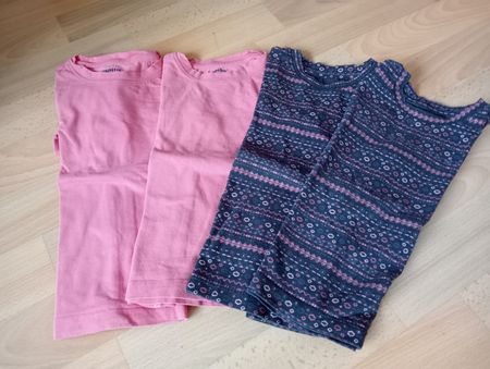 3 Mädchen langarm-Shirts Gr. 98/104 Tupilu Frühling