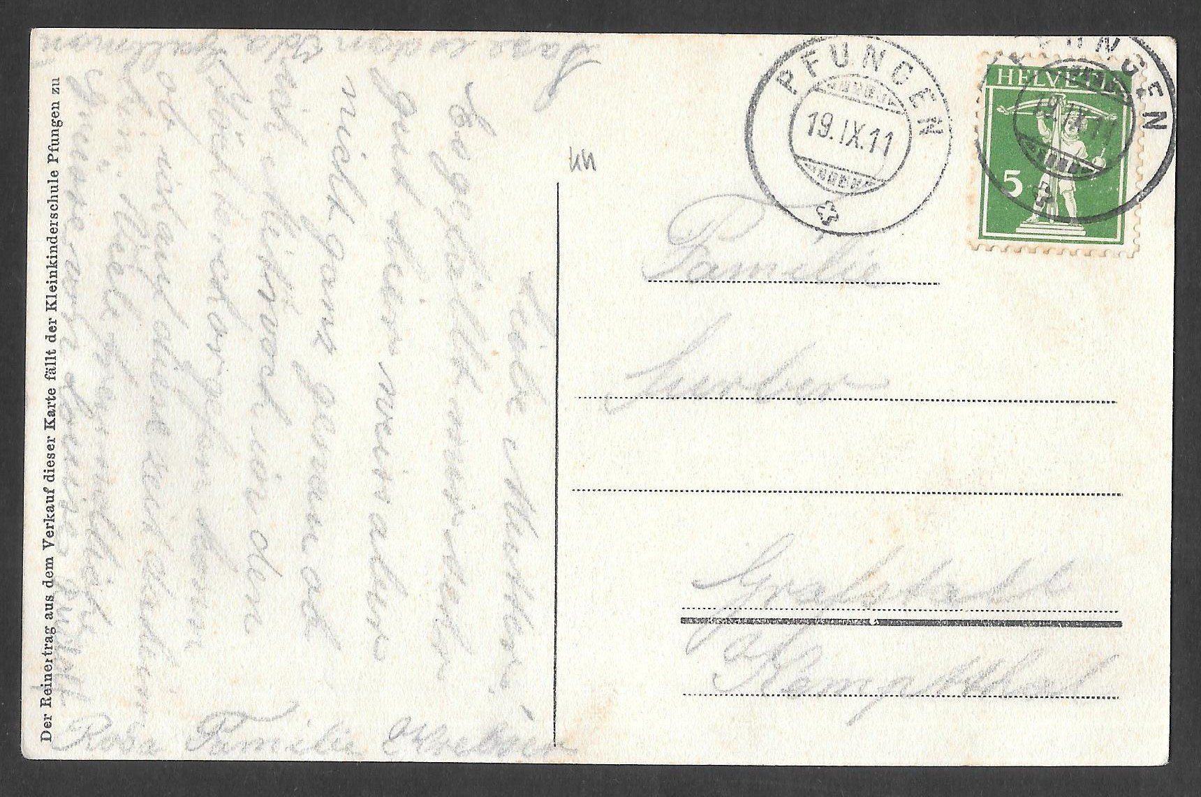 Cartoline postali: Pfungen Dorfbild von Westen – Usato da Olten venduto da clotaldi 1