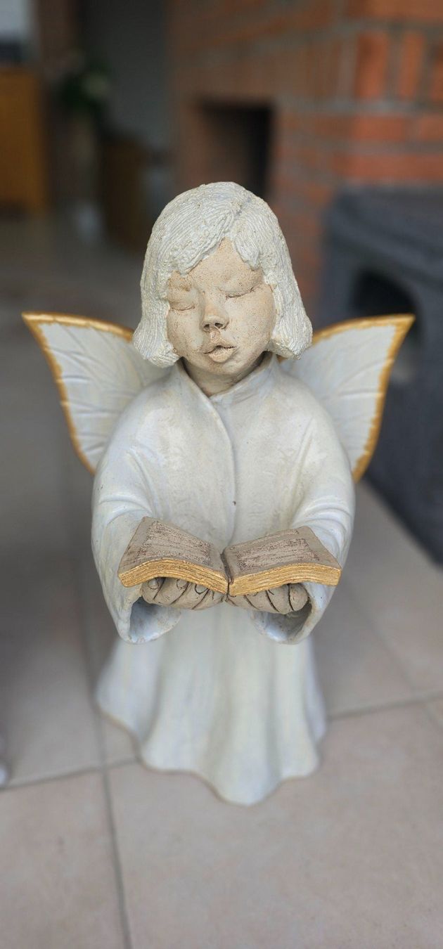 Statuette: 3 grosse handgefertigte Weihnachtsengel – Usato da Oeschgen venduto da HASD 1