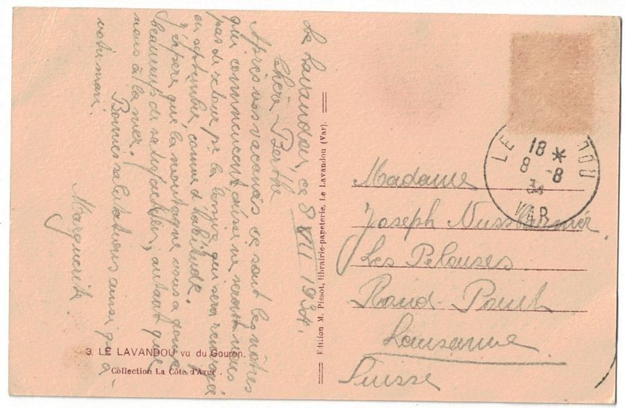 Cartoline postali: Le Lavandou vu du Gouron – Usato da Frauenfeld venduto da POML 1
