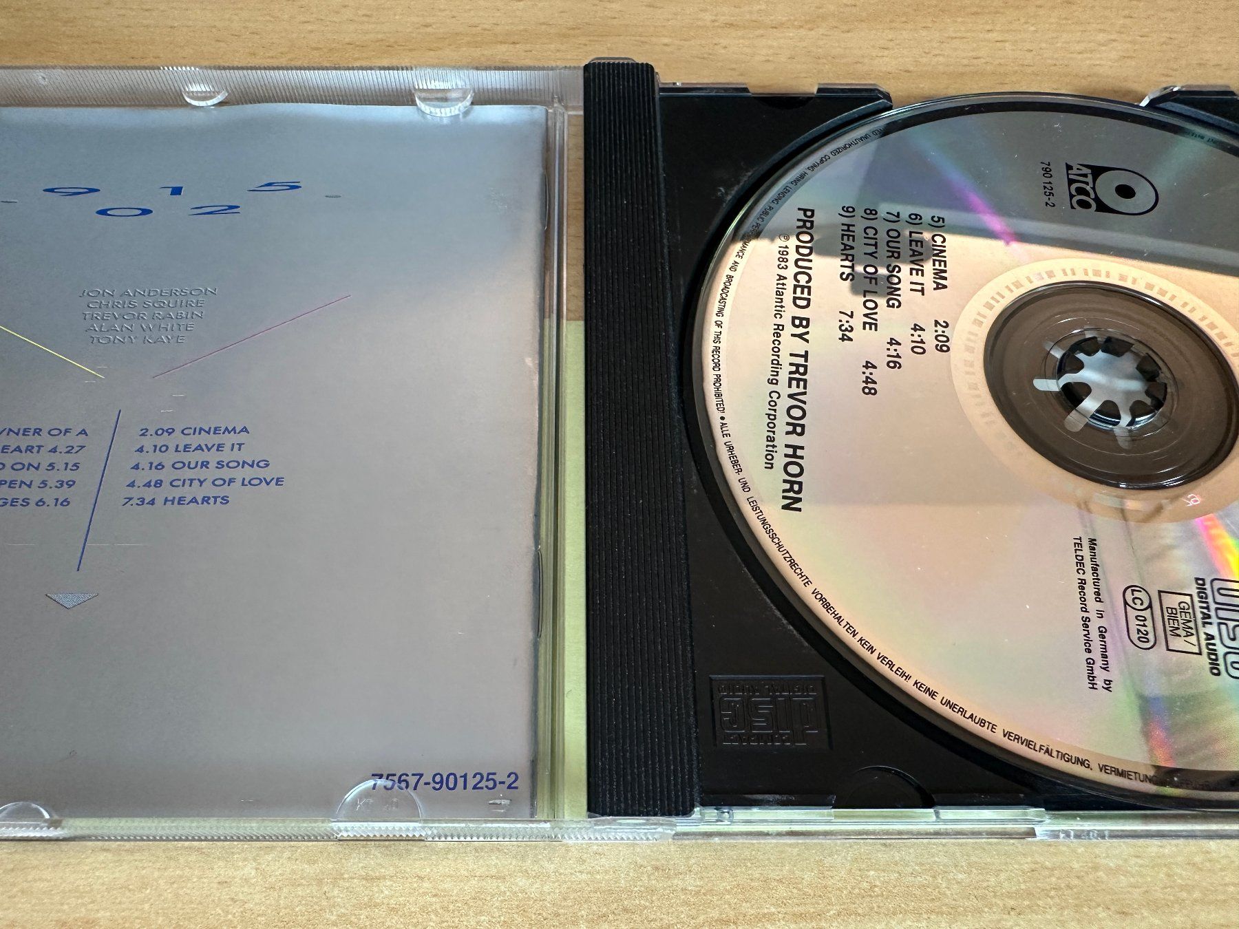 CD: Yes – 90125 – Usato da Rikon im Tösstal venduto da Alpenmutz 2
