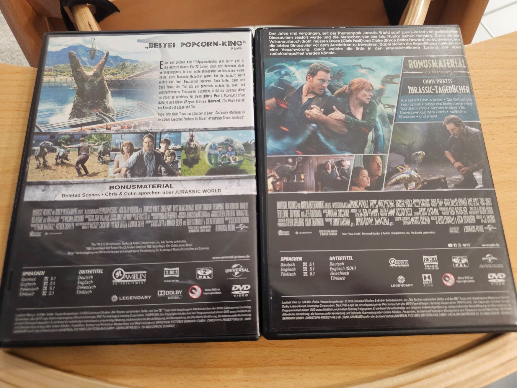 Tutti i DVDs: Jurassic World 1+2 DVD Set – Nuovo (secondo la descrizione) da Biberist venduto da ShopSoltan 1