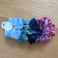 5 Scrunchies Set Samt Haargummis NEU