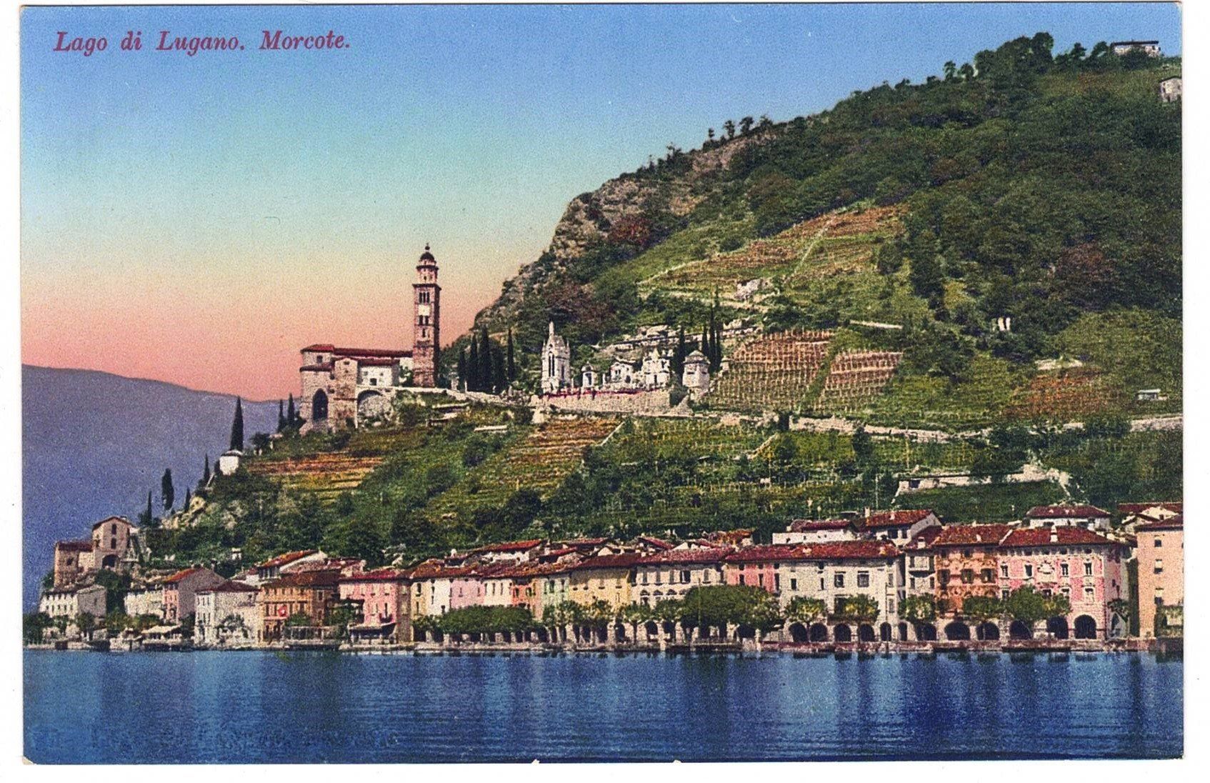 Cartoline postali: Morcote, Lago di Lugano – Usato da Kreuzlingen venduto da Koi4