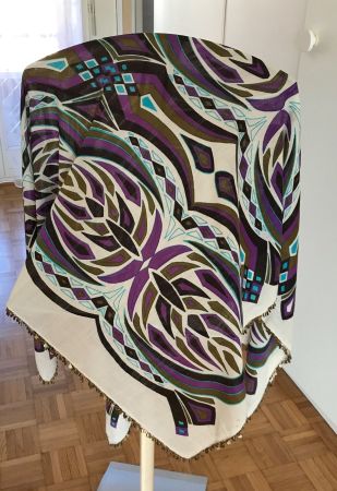 Schal Tuch 100% Wolle 110cm x 110cm