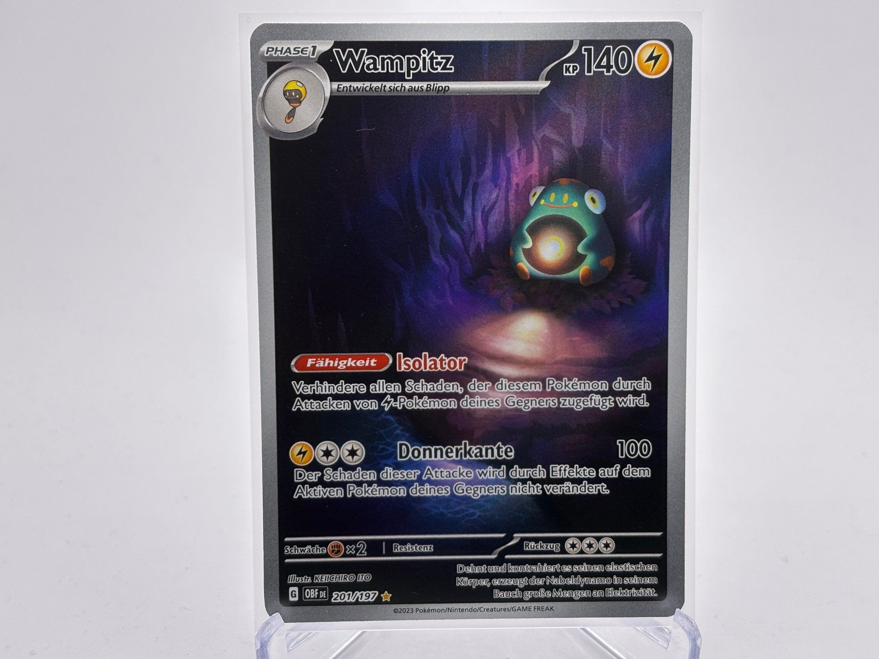 Pokémon Carte collezionabili: Obsidianflammen - Wampitz  (OBF 201) - DE – Nuovo (secondo la descrizione) da Allschwil venduto da Bullach