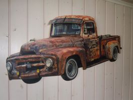 Holzbild Ford Picup UV Druck