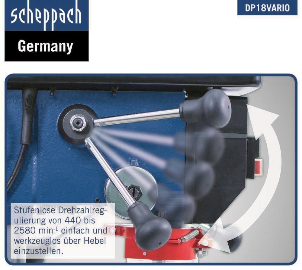 Trapani: Scheppach Bohrmaschine DP18VARIO – Nuovo e nell'imballaggio originale da Bottighofen venduto da zaap 5