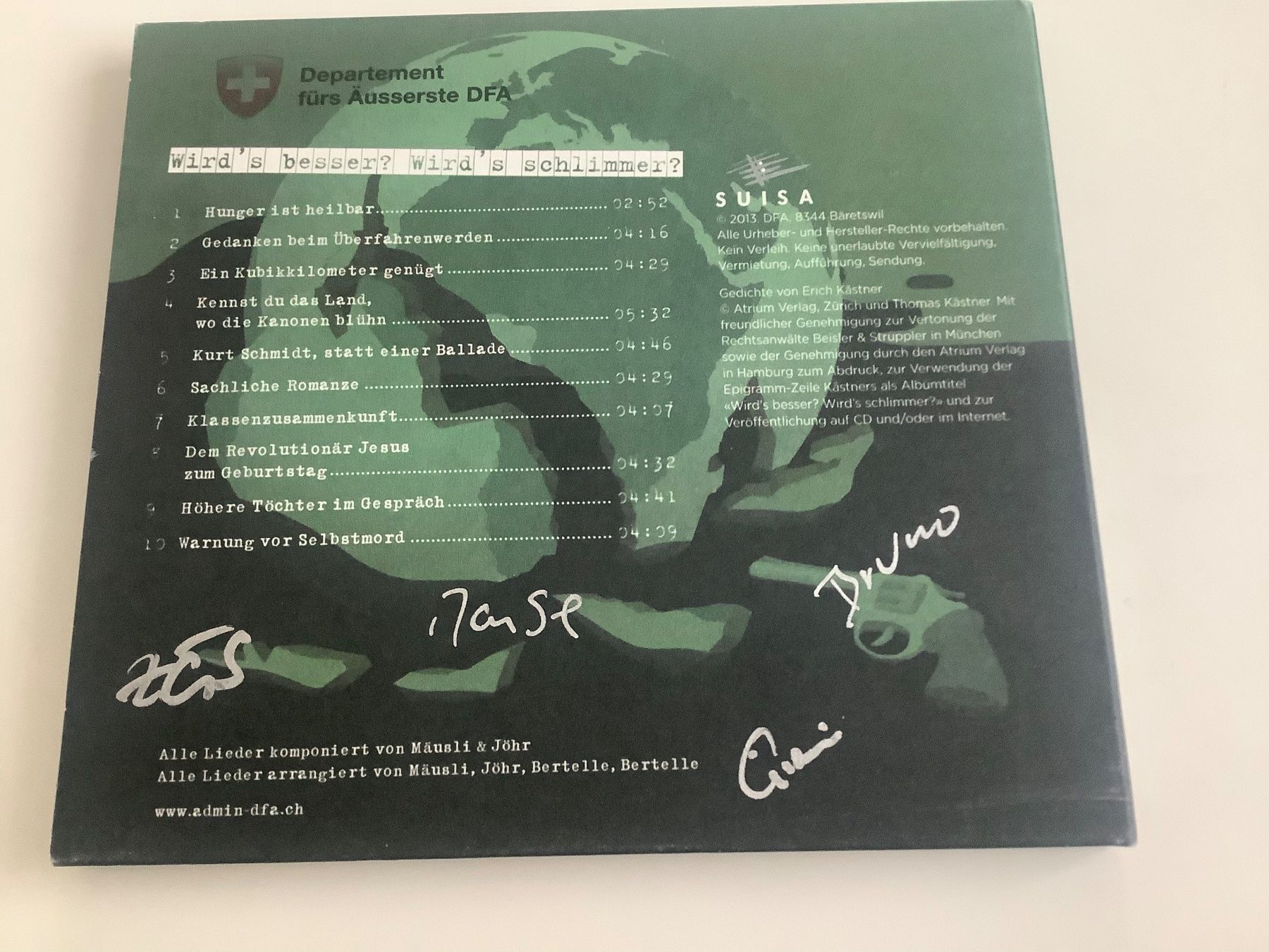 CD: DFA / Wird‘s besser? Wird‘s schlimmer? / 2003 / Digi – Usato da Dübendorf venduto da Shreck 1