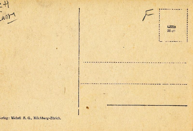 Cartoline postali: Wädenswil - Dorf + c1920 – Usato da Emmenbrücke venduto da teestube 1