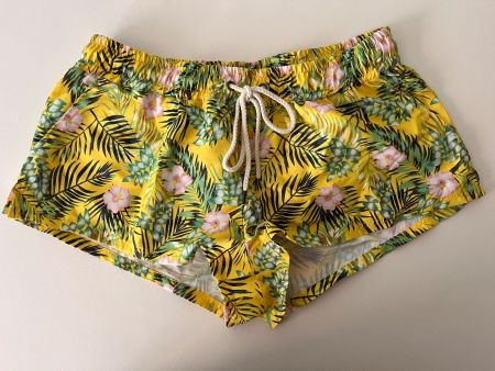 UNDIZ, Damenshorts, Grösse S, Gelb mit Blumenmuster