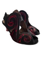 Pumps, neu "Lisa Tucci",Gr. 38 1/2 -rot-schwarz-- 6 cm Abs.