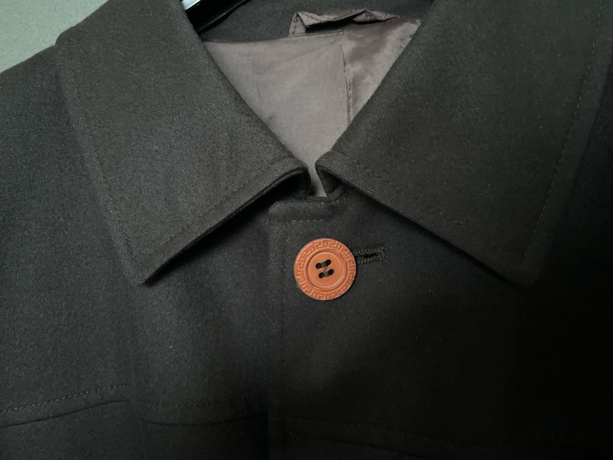 Versace Cappotti: Versace Classic V2 Brown Wool Cashmere Jacket - Size 50 – Usato da Egg b. Zürich venduto da Player1pl1 3