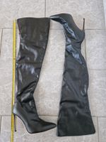 Overknee Stiefel schwarz Absatzschuhe Neu gr 45 Hinten Reise