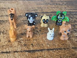 lego figurines lot de  8 animaux