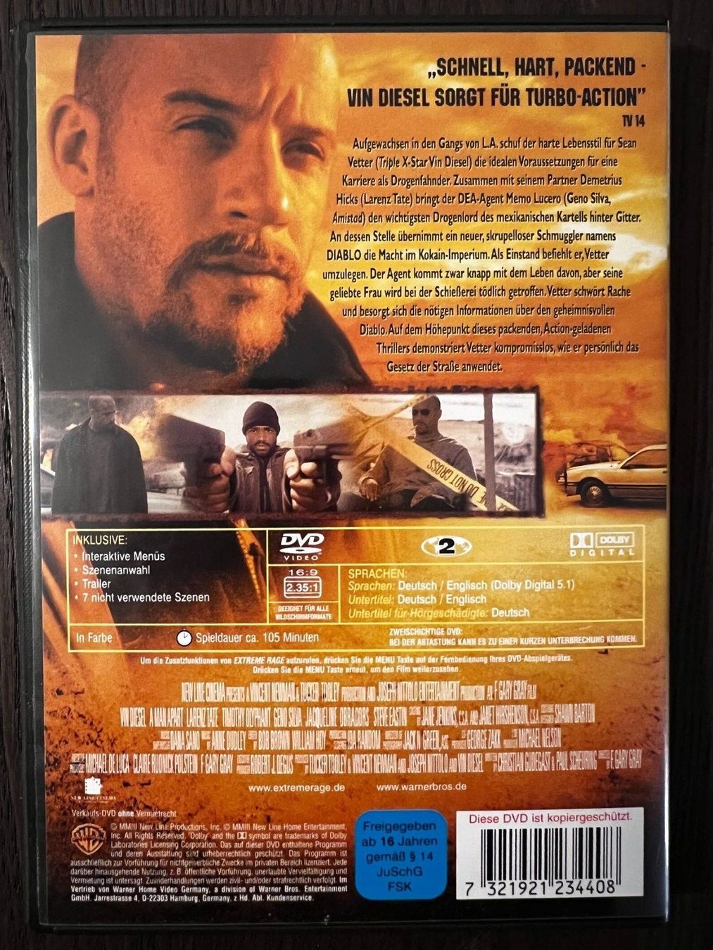 Tutti i DVDs: Extreme Rage – Usato da Zürich venduto da FilmFreunde 1