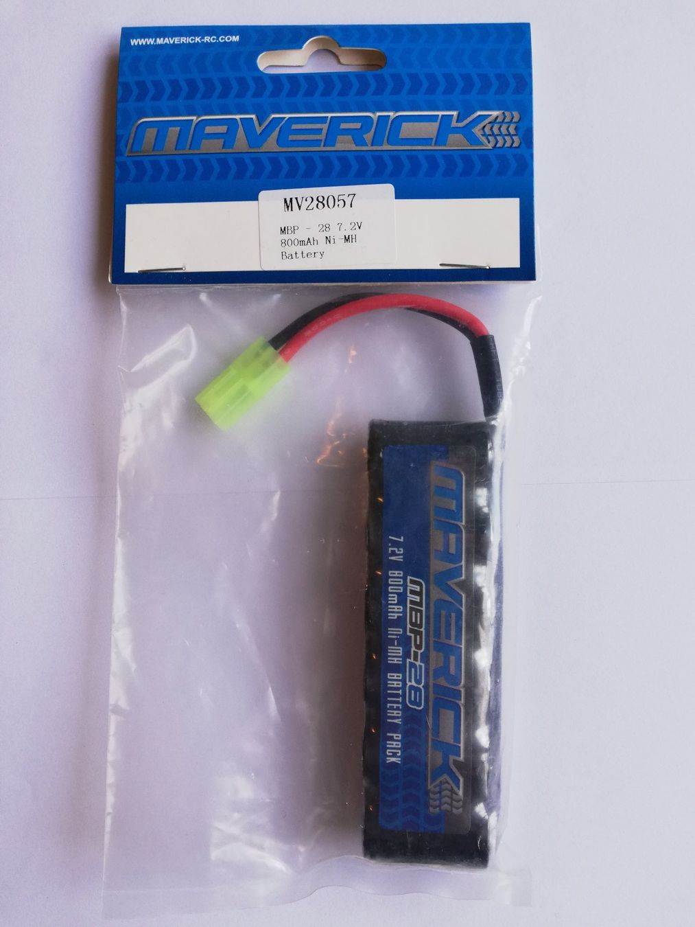 Modellismo RC: Maverick NIMH-Akku 7,2V 800mAh – Nuovo e nell'imballaggio originale da Flüh venduto da AMS-Modellbau
