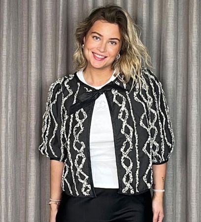 Sehr hochwertige, elegante Blusenjacke von Gossia, neu, Gr.S