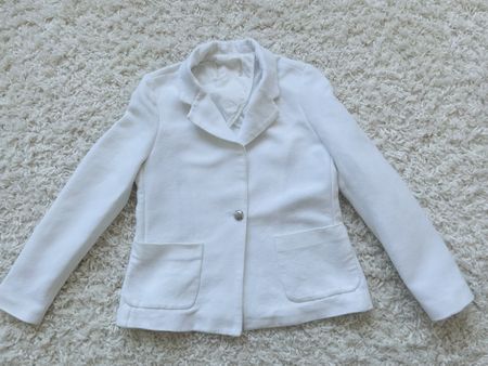Blazer Zara blanc boutons argentés taille  S