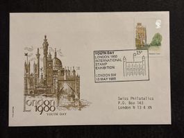 Enveloppe souvenir YOUTH DAY LONDON 1980 10 mai 1980