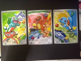 Pokemon GEN 1 starter Charmander, Bulbasaur, Squirtle