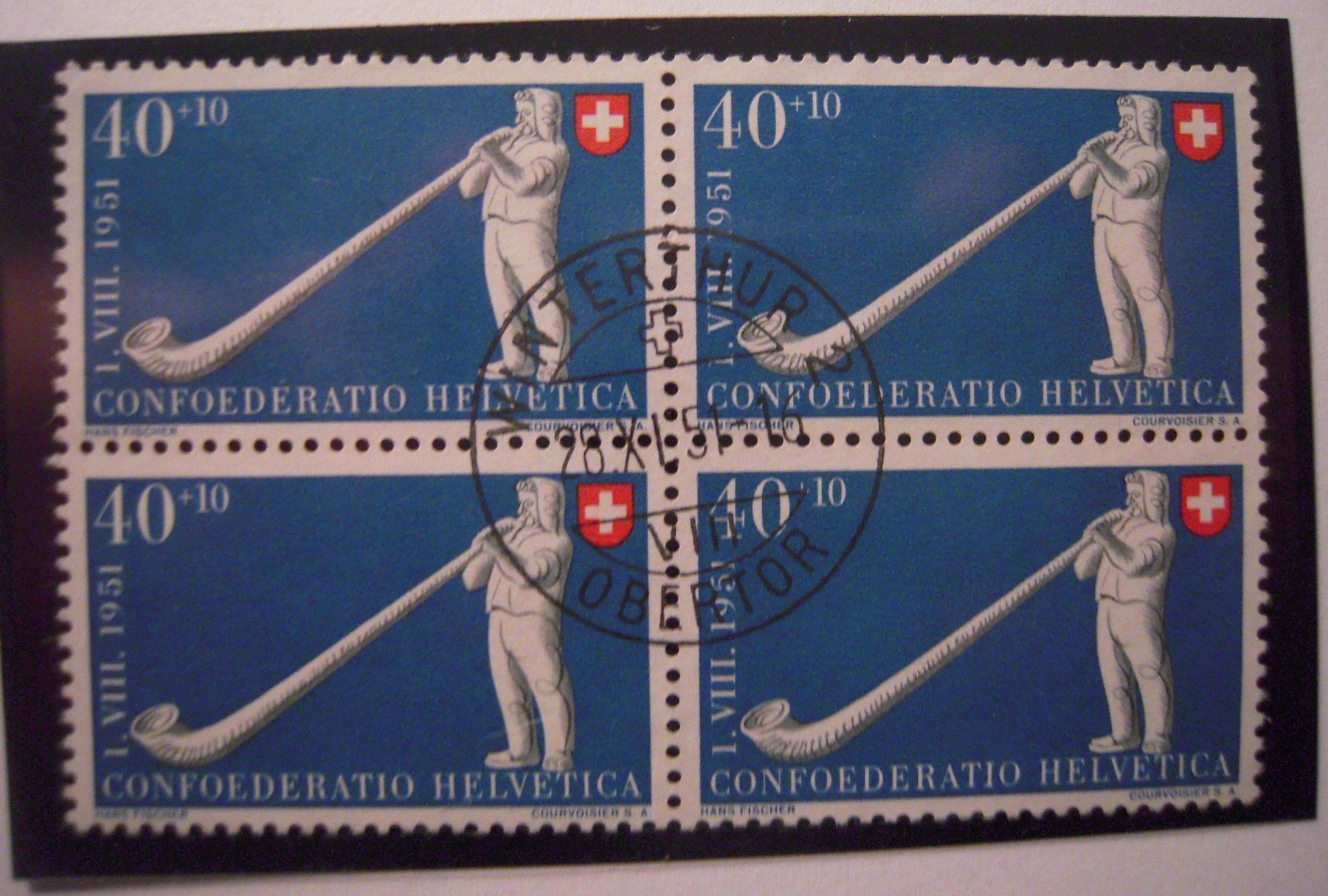 Tutti i francobolli: Pro Patria 1951 Nr. 55 VB gest. 28.11.51 – Usato da Stallikon venduto da Saentis2014