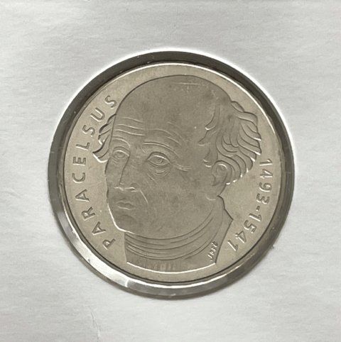 Alle Münzen: 20 CHF - Pièce commémorative 1993 : Portrait de Paracelsus – Neu und originalverpackt aus APPLES von az02 1