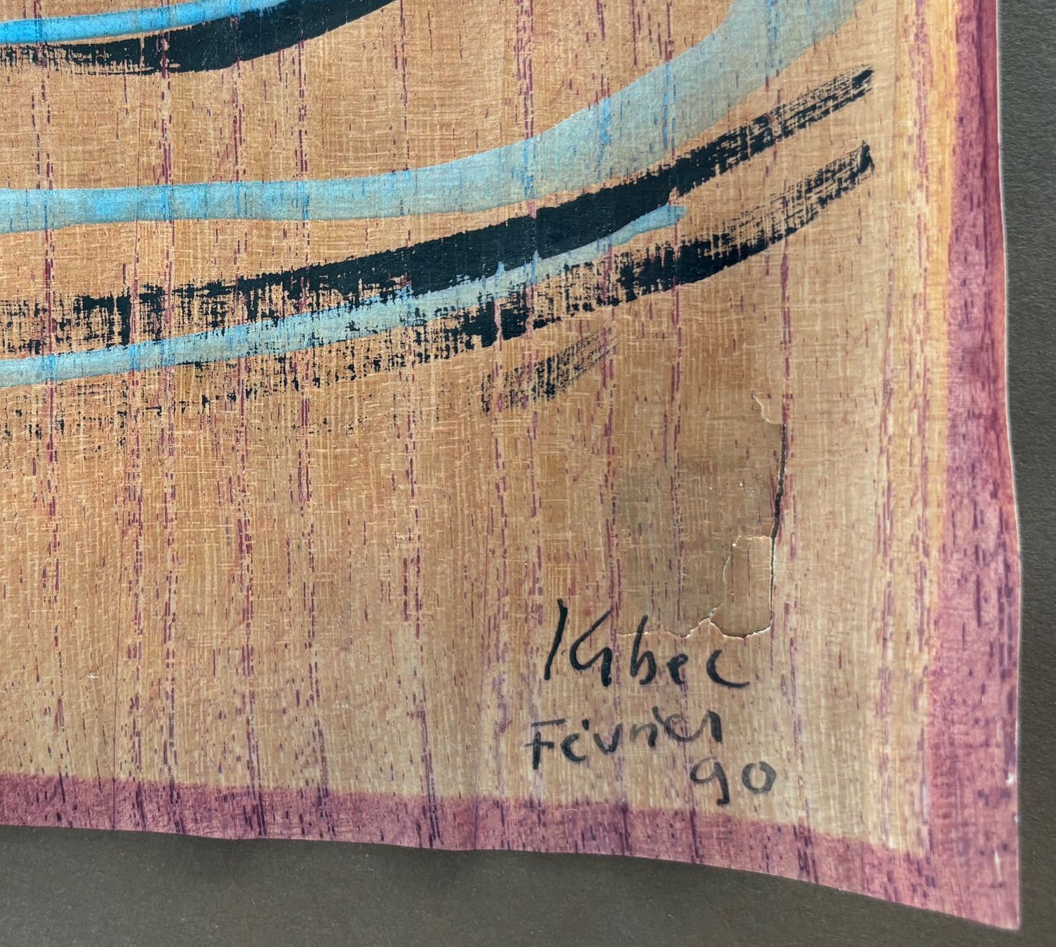 Gemälde: Rosemonde Krbec - Org. Mischtechnik sign. 73x50 cm – Gebraucht aus Bottmingen von Merkur_Basel 1