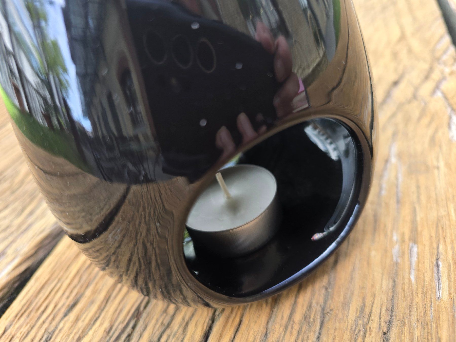 Diffusori di oli essenziali: Keramik: schwarze Duftlampe, Aromalicht – Nuovo e nell'imballaggio originale da Romanshorn venduto da Rachacha 3