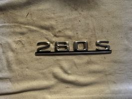 Mercedes Benz 280 S Typenschild Emblem Chromstahl