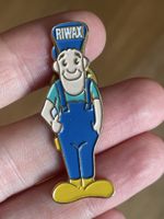 Pins RIWAX ouvrier dessin animé bon état