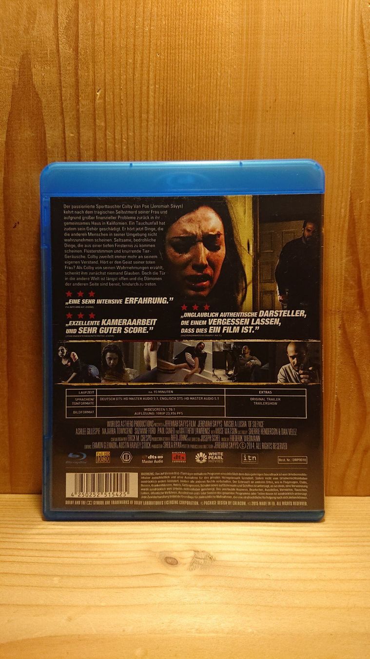 Tutti i DVDs: SILENCE Stimmen aus der Finsternis Blu-Ray – Usato da Wilderswil venduto da Exebub 1
