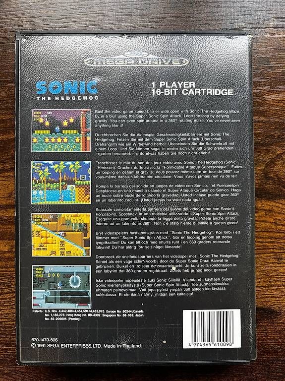Sega Giochi: Sonic the Hedgehog - Sega Mega Drive – Usato da La Tour-de-Peilz venduto da johnowen9 2