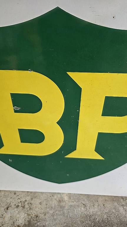 Insegne: Grosses Originales BP Schild 1meter 1960 – Usato da Ettingen venduto da 1964erNachtzugfahrer 3