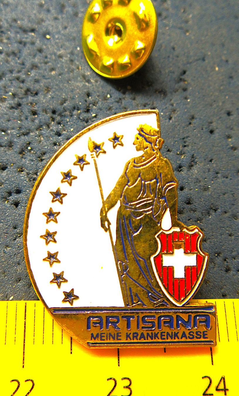 Swiss Plaketten & Abzeichen: HELVETIA ARTISANA PIN – Gebraucht aus Ettingen von Hausi4711