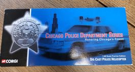 Rares Modellhubschrauber Corgi Bell H47 Chicago Polizei 1:48