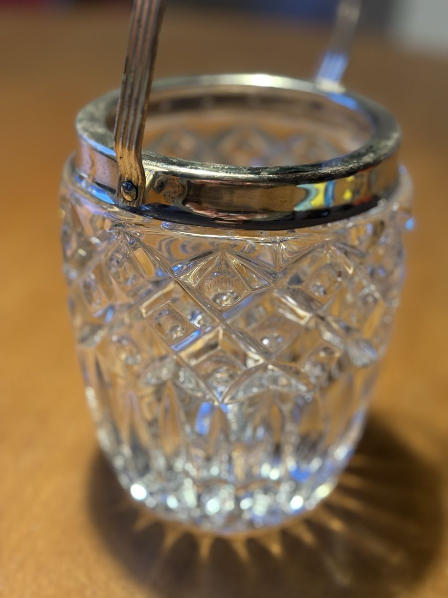 Altro: Vintage Eiskübel - Eiswürfelbehälter Kristallglas – Usato da Winterthur venduto da JAKU.SPACE 1