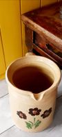 Schöner vintage Krug  -  Bauernkrug aus Ton  -  handbemalt