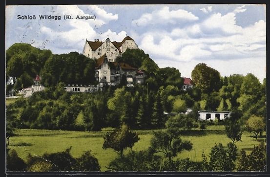 Cartoline postali: AK Wildegg, Schloss Wildegg, 1912 – Usato da Berlin venduto da bartko-reher