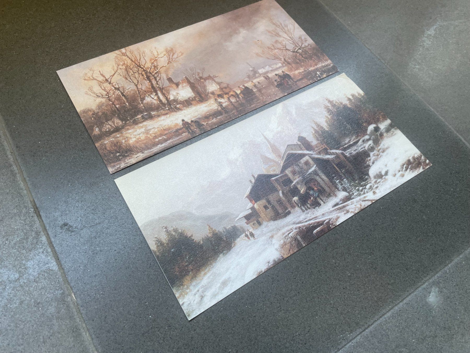 Cartoline: Vintage Weihnachtskarten Winterlandschaften 2 Stück – Usato da Zofingen venduto da angito 2