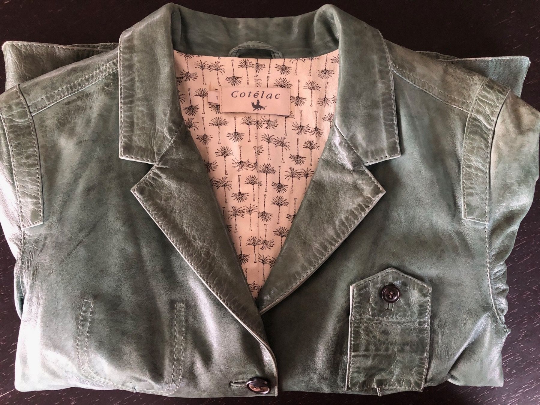 Giacche: Cotélac Leather Jacket, Forest Green, Size 1 – Usato da Erlenbach ZH venduto da verbena_mint 8