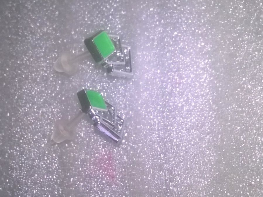 Orecchini pendenti & Orecchini a lobo: ohrringe modeschmuck,,,silber farbe und dunckelgrün farbe – Nuovo (secondo la descrizione) da Basel venduto da bijoutrie_4