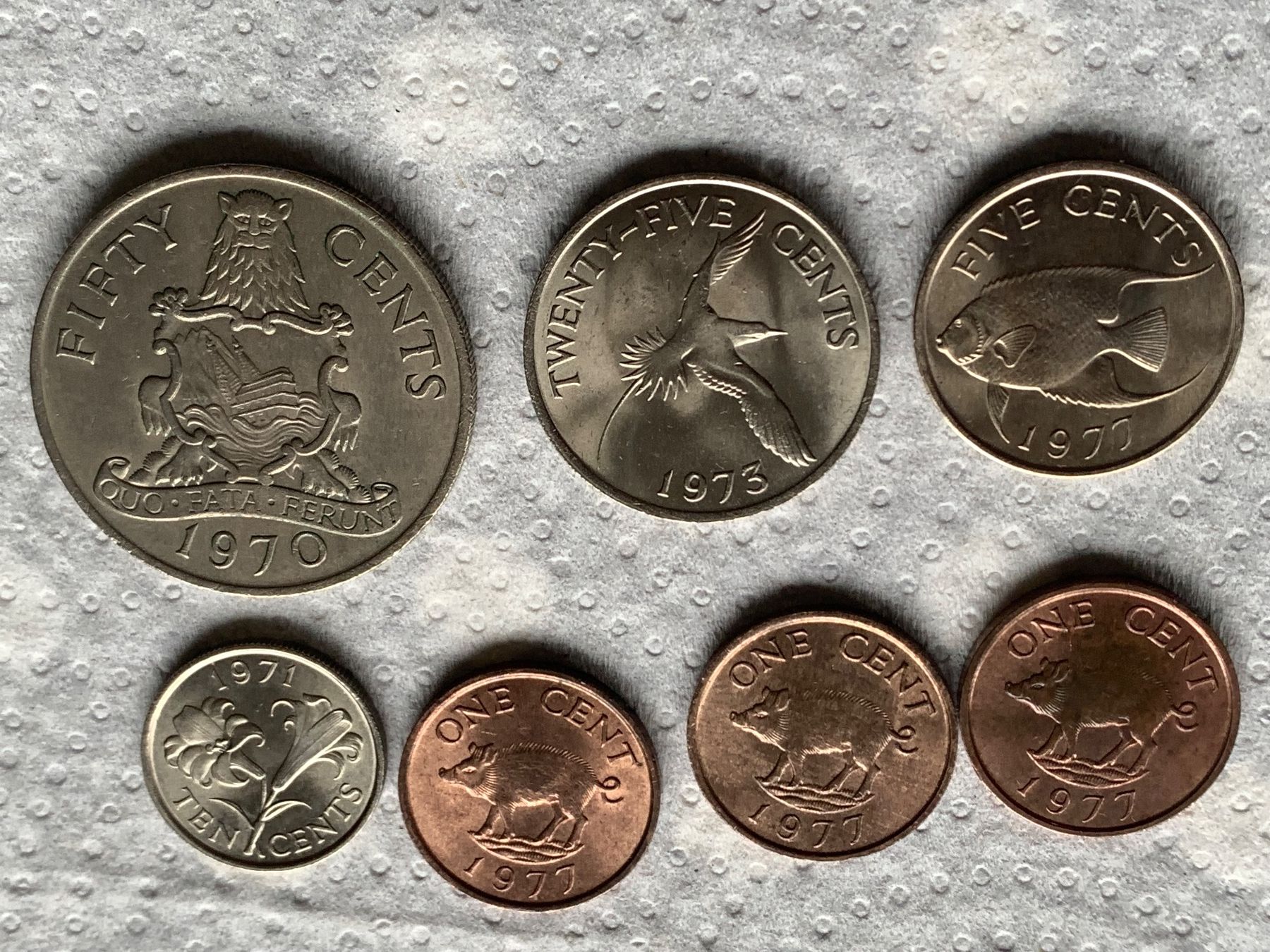 Tutti le monete: Münzen Bermuda 1970 – Usato da Basel venduto da Akinom50