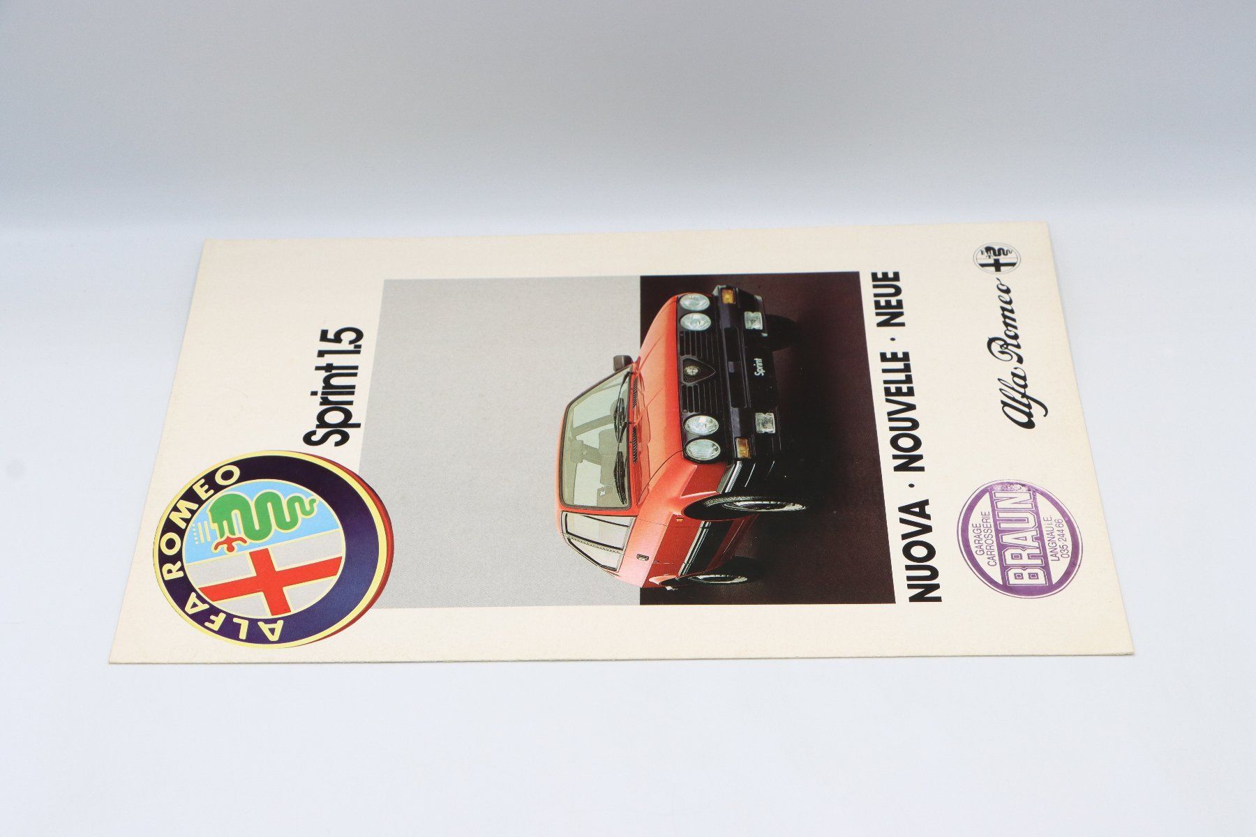 Alfa Romeo Documenti: Alfa Romeo Sprint 1.5 1983 Prospekt – Usato da Bühl b.Aarberg venduto da Collectorpassions 4