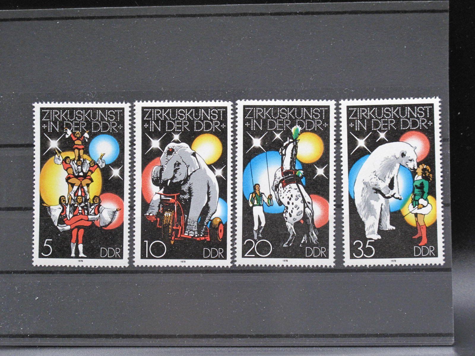Alle Briefmarken: DDR 1978 Zirkuskunst  ** – Gebraucht aus Wil SG von fva01