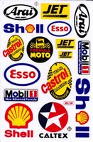 Sponsoren Logo Aufkleber Sticker 1Bogen 27x18cm Tuning ST084