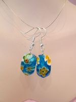 Murano Ohrhänger Blau Nr. 3