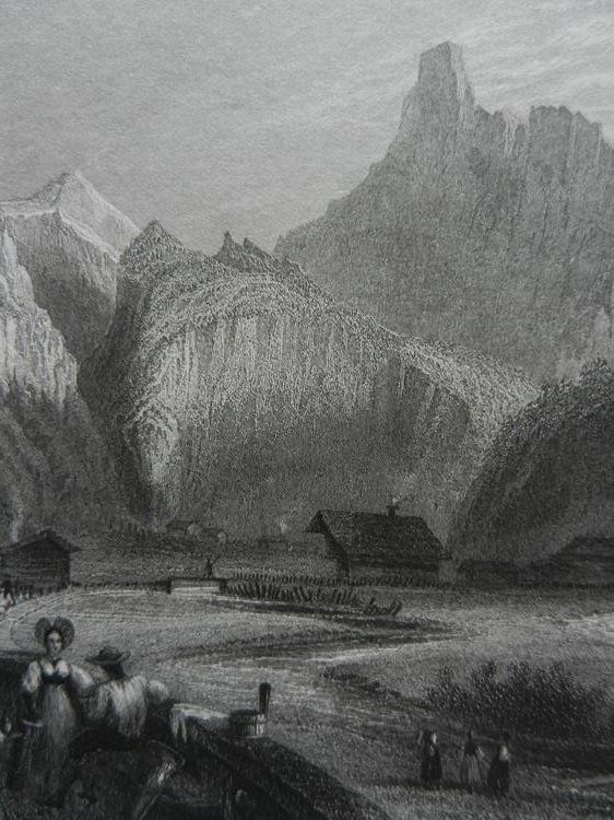 Incisioni: Kandersteg Stahlstich von Bartlett – Usato da Risch venduto da Rischli15 5